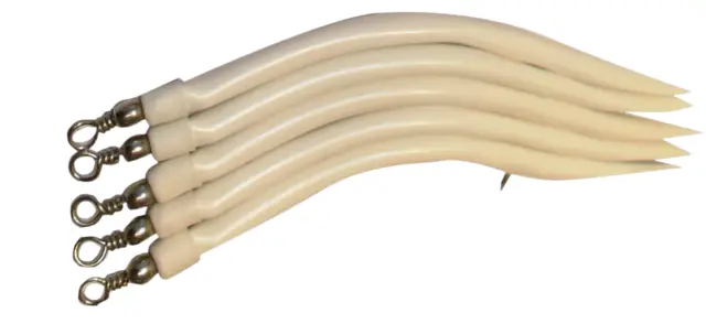 Columbi Gummimakk Hvit #4/0 5 pack 